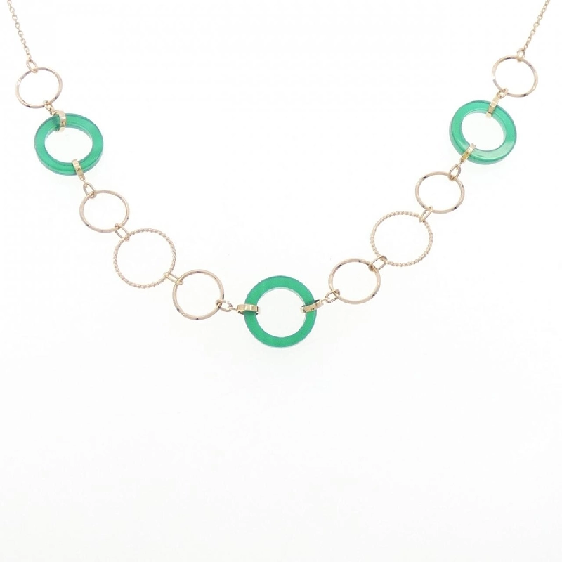 K18YG Ngọc Bích Dây Chuyền - Hàng hiệu Chính hãng 865331