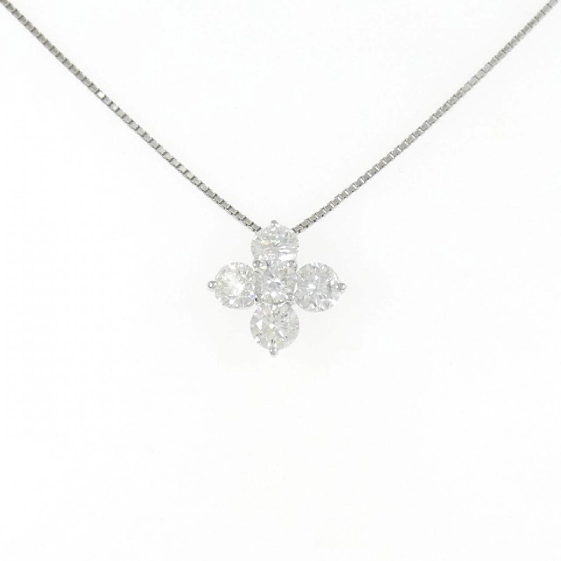 Dây chuyền kim cương hoa PT900/PT850 2.013CT - Hàng hiệu Authentic 857117