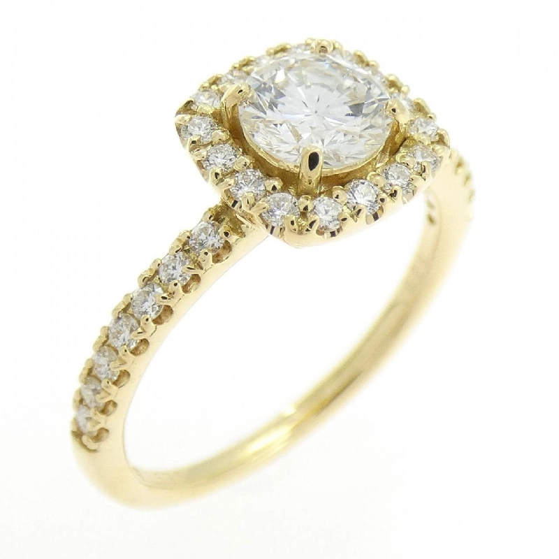 Nhẫn kim cương K18YG 0.535CT E SI2 VG - Hàng hiệu Authentic 873744