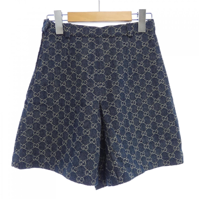 Quần short denim hữu cơ đã giặt GUCCI 652661 XDBLL 649011