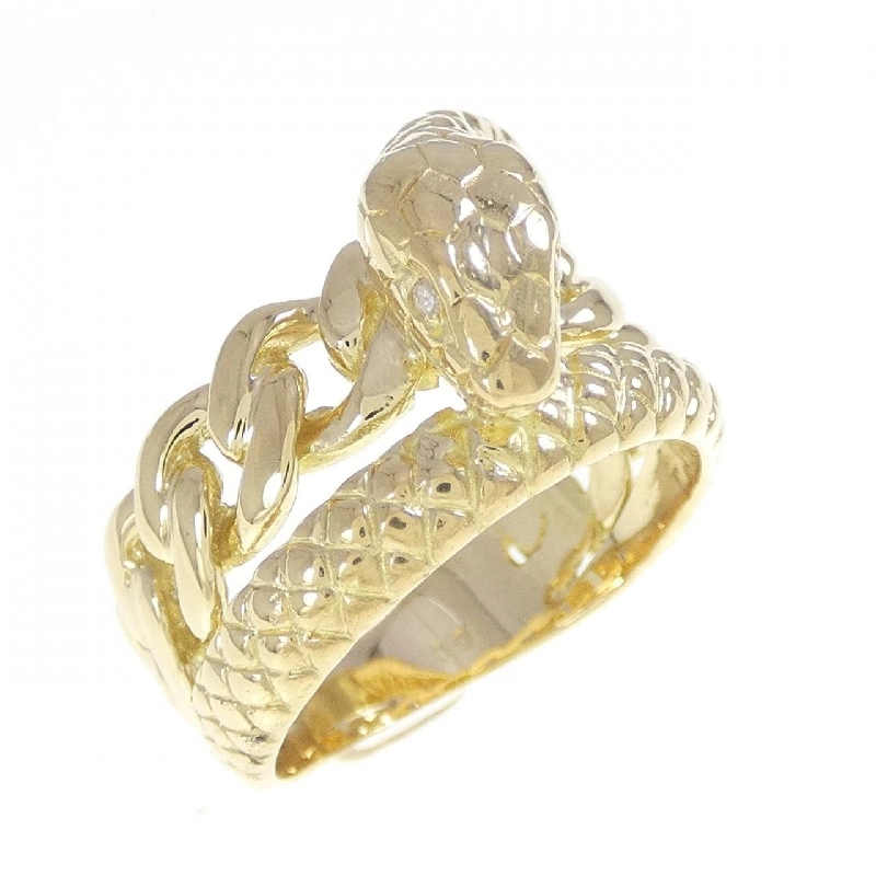 Nhẫn kim cương K18YG hình rắn 0.01CT - Hàng hiệu chính hãng 854109