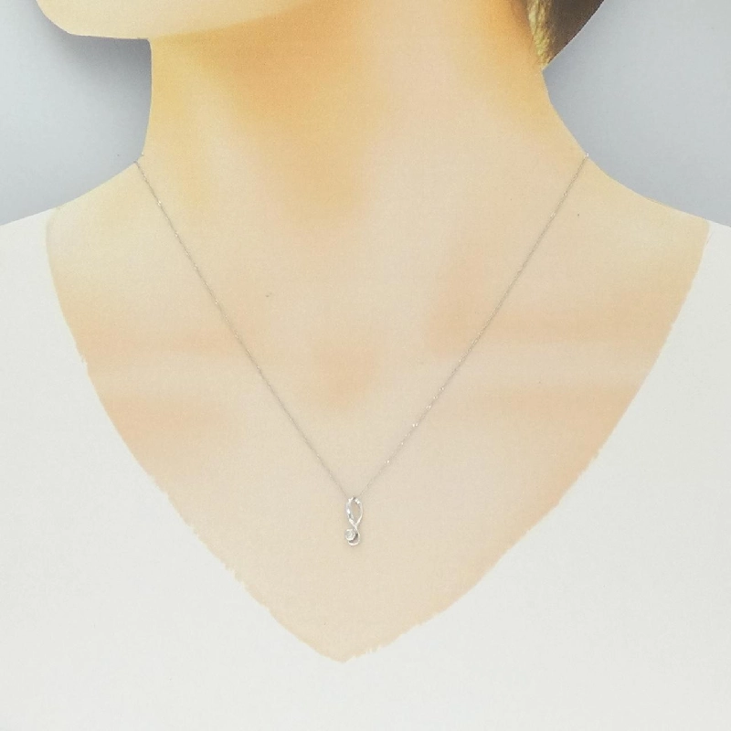 K14WG Dây chuyền kim cương 0.02CT - Hàng hiệu Authentic 857683