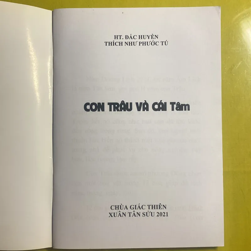 Con Trâu và Cái Tâm (Bí Lục Theo Trâu) - HT Đắc Huyền - Thích Như Phước Tú 630515