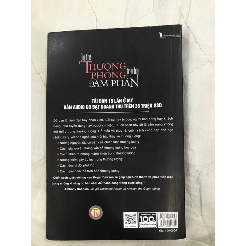 Sách + Giữ Thế Thượng Phong Trên Bàn Đàm Phán + Roger Dawson + còn mới 334787