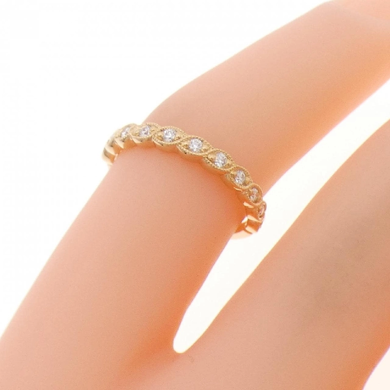 K18PG Nhẫn hồng ngọc kim cương 0.08CT - Hàng hiệu Chính hãng 849038