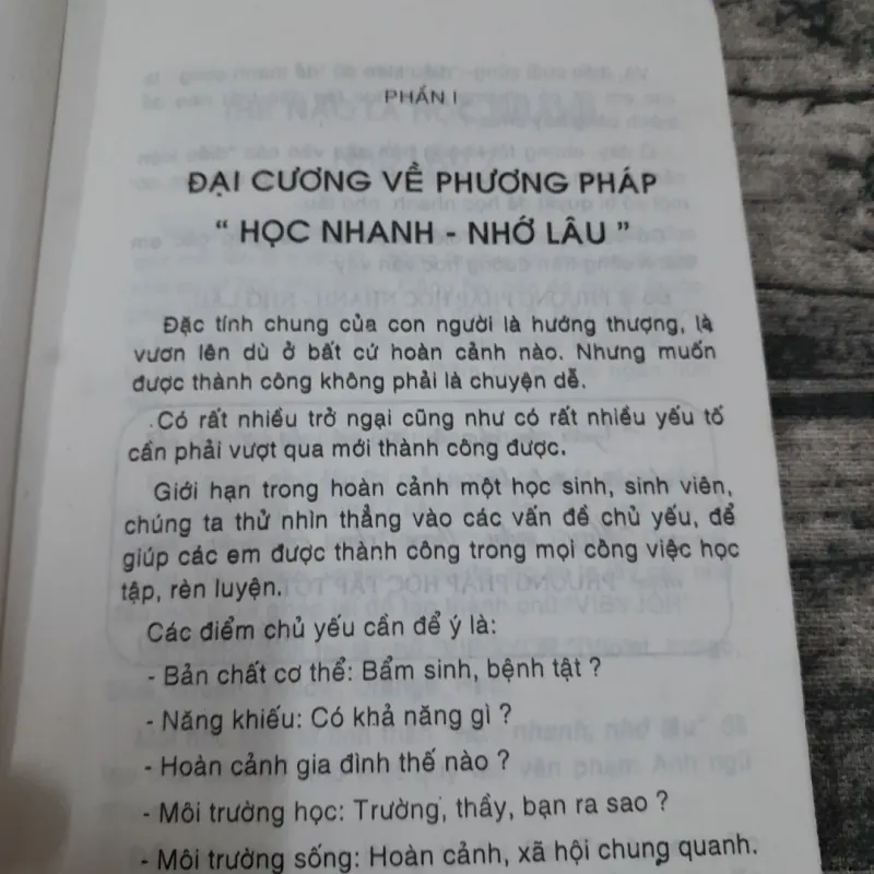 Cẩm nang Học sinh - Sinh viên. Bí quyết học nhanh nhớ lâu. Thầy Trần Nghĩa Trọng. In 1999 762016