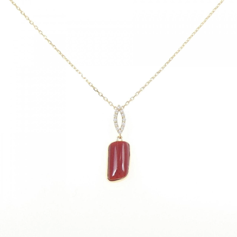 K18YG Mặt dây chuyền san hô 2.41CT - Hàng hiệu Chính hãng 861248