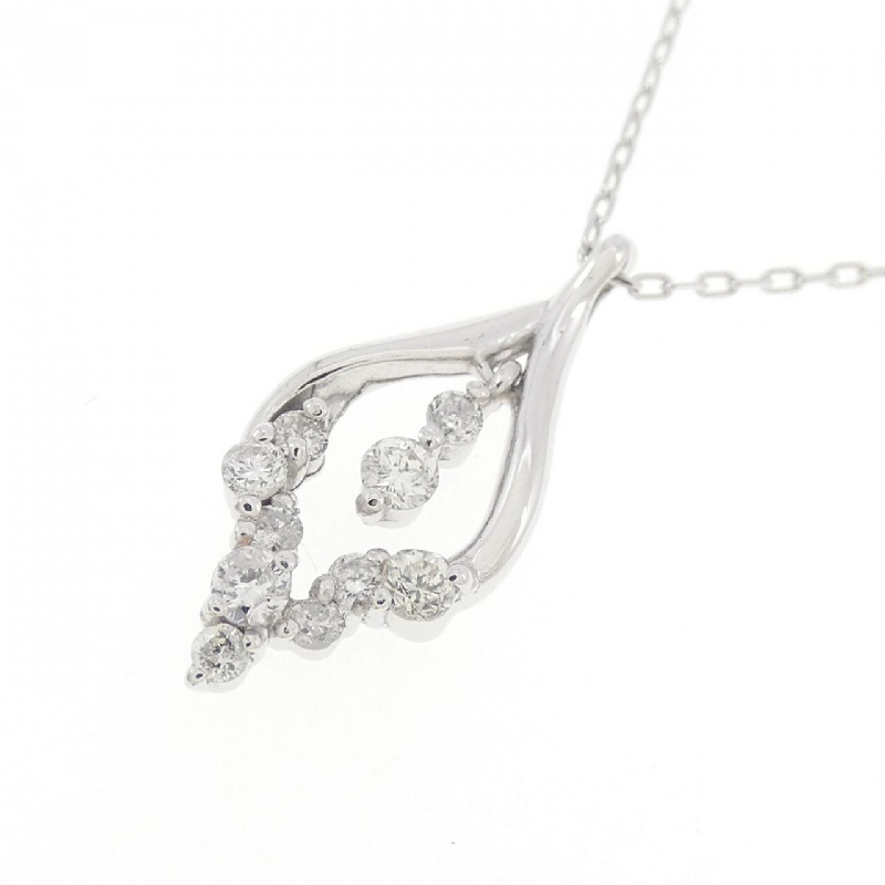 Dây chuyền kim cương K18WG 0.13CT - Hàng hiệu Chính hãng 858889