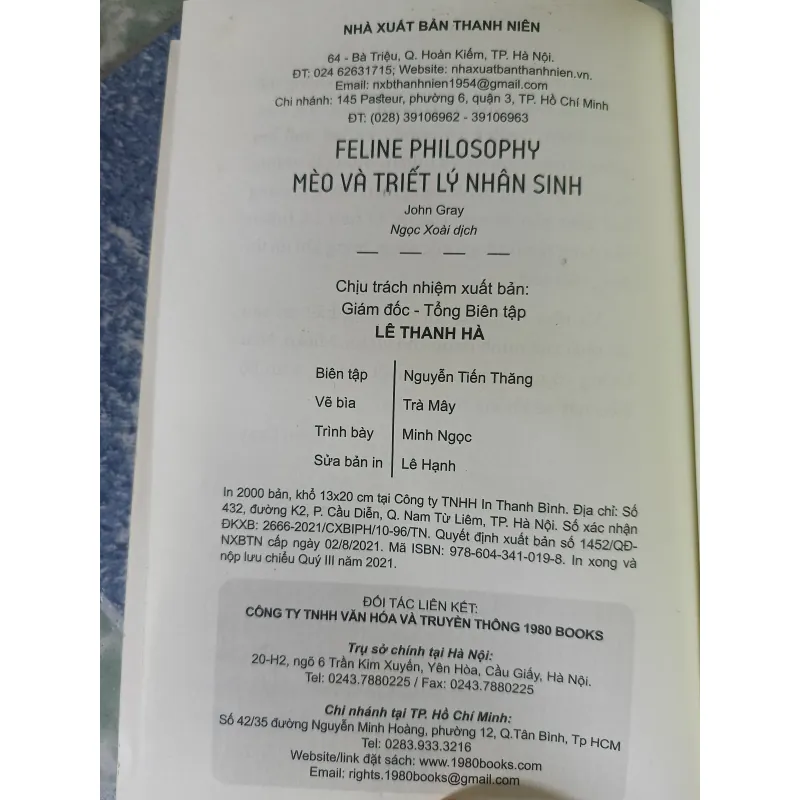 Mèo và triết lý nhân sinh - John Gray 795369