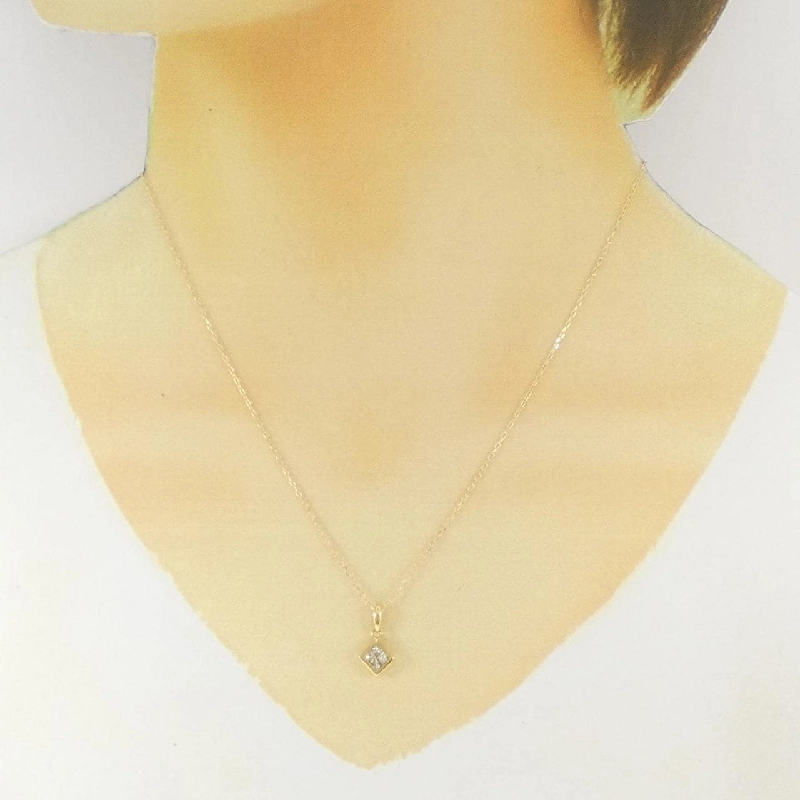 Dây chuyền kim cương K18YG 0.30CT - Hàng hiệu Chính hãng 860040