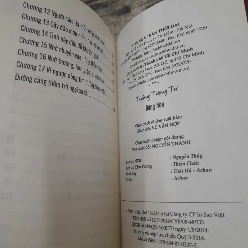 Trường Tương Tư. Tập 1&2. Tác giả Đồng Hoa. Ng dịch Lương Hiền 719654