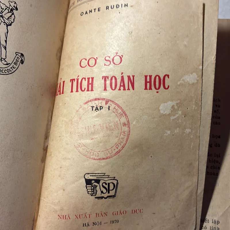 Cơ sở giải tích toán học Tập 1 - Oante Rudin - 1979s 740044