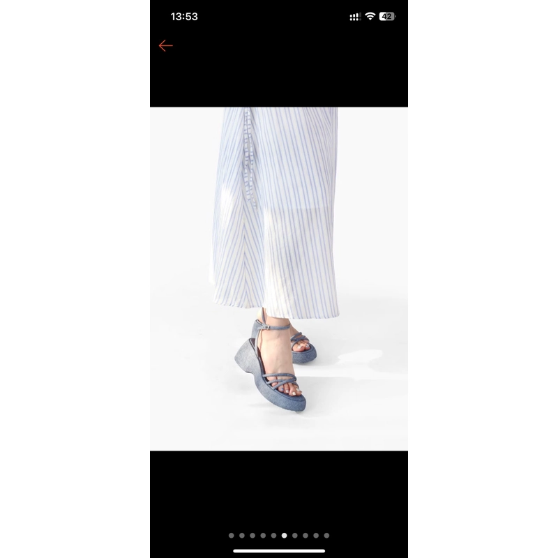 Giày Sandal đế bánh mì đế xuồng cao 7cm 495860