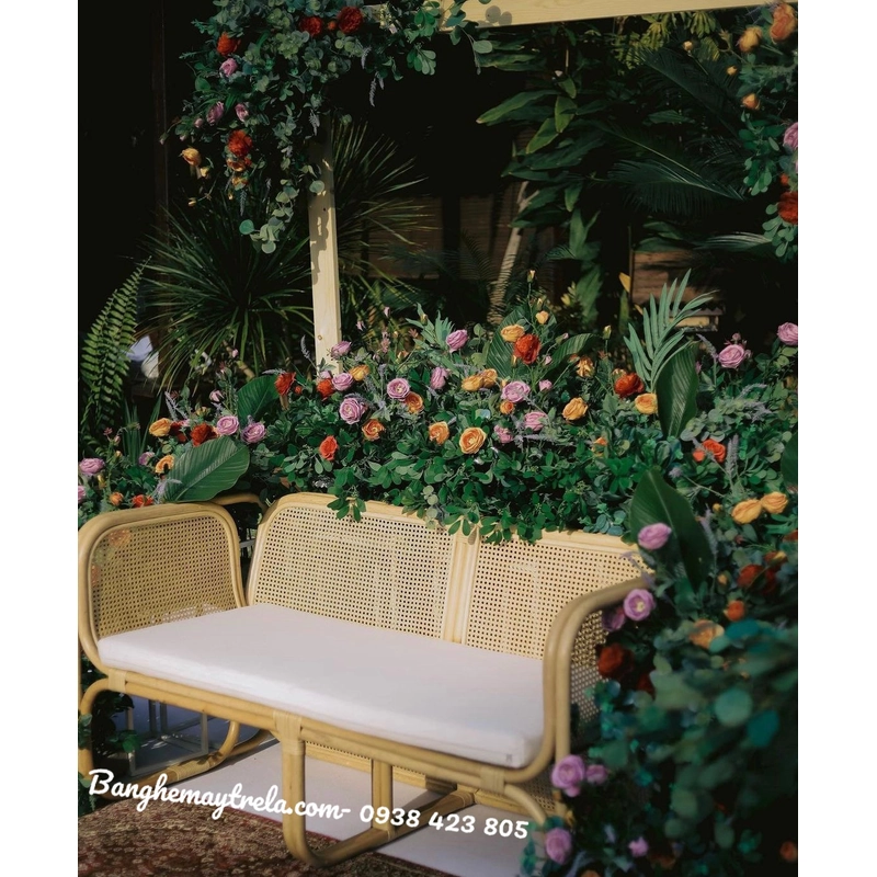 Ghế sofa mây vuông lưới mắt cáo 445808