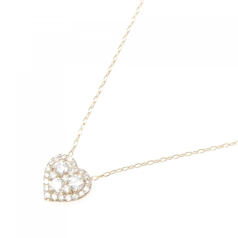 K18PG Dây chuyền kim cương hình trái tim 0.56CT - Hàng hiệu Chính hãng 859183