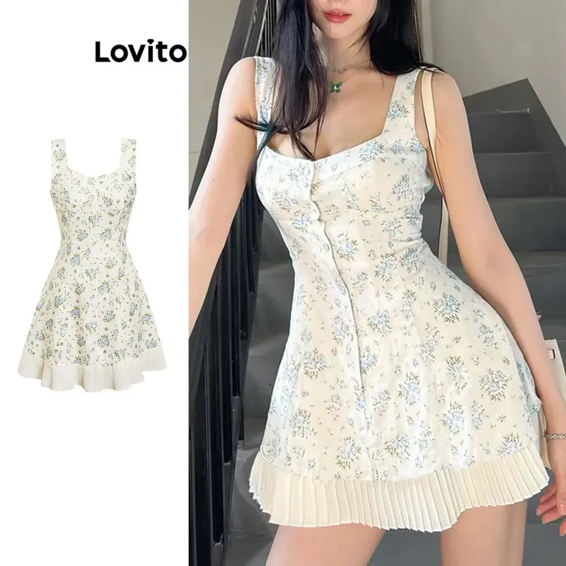Đầm Lovito size M hở lưng mới 99% 702257