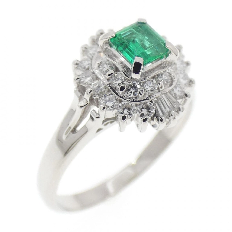 Nhẫn Emerald PT900 0.22CT - Hàng hiệu Chính hãng 850869