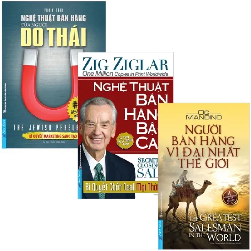 Combo Sách Nghệ Thuật Bán Hàng Bậc Cao + Nghệ Thuật Bán Hàng Của Người Do Thái + Người Bán Hàng Vĩ Đại Nhất Thế Giới (Bộ 3 Cuốn) - Zig Ziglar, Yaniv Zaid, Og Mandino 742197