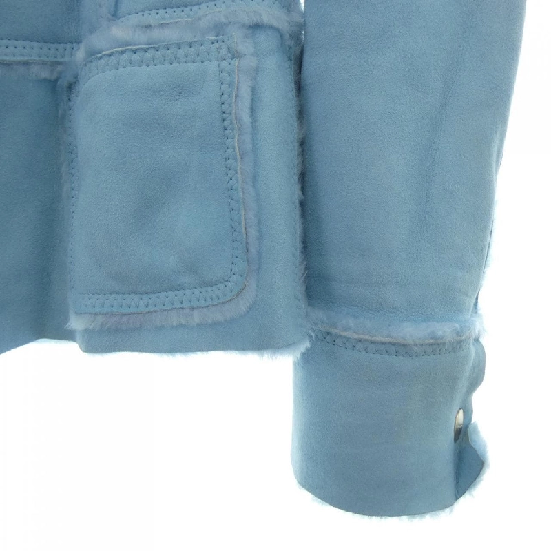 【Mã giảm giá】【Cổ điển】Salvatore Ferragamo Áo khoác lông cừu 641653