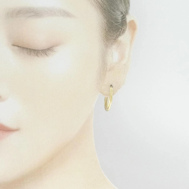 Bông tai hoop 750YG - Hàng hiệu Authentic 870877