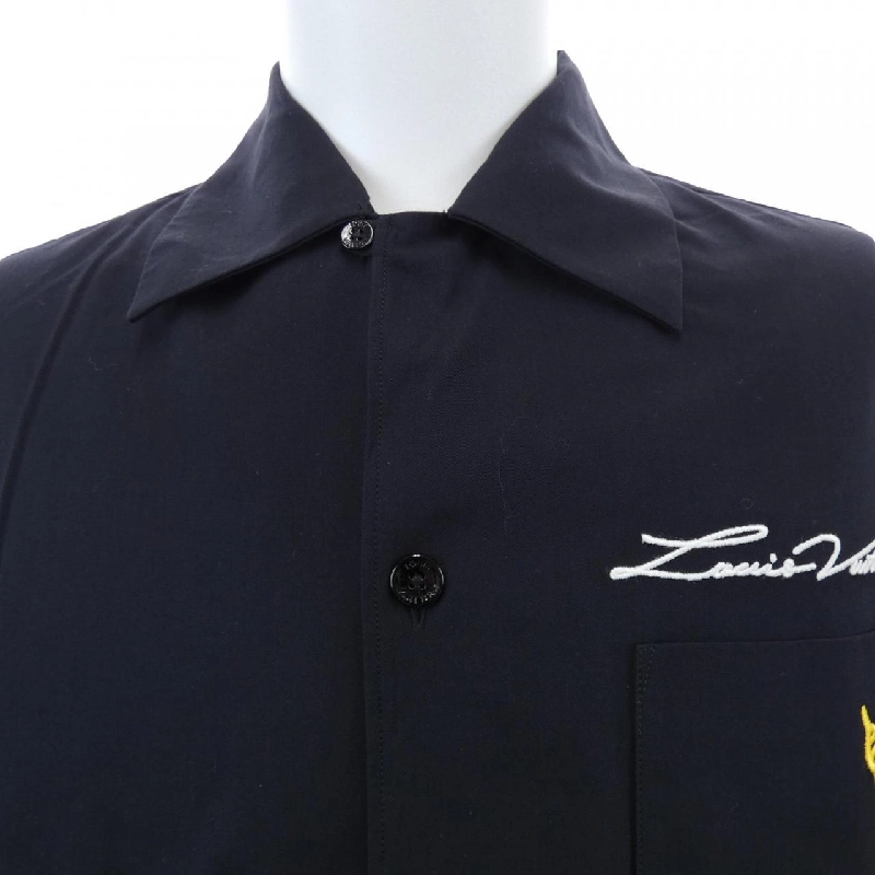 Áo sơ mi cotton ngắn tay mở cổ LOUIS VUITTON HQS95WIKE - Hàng hiệu Authentic 898489