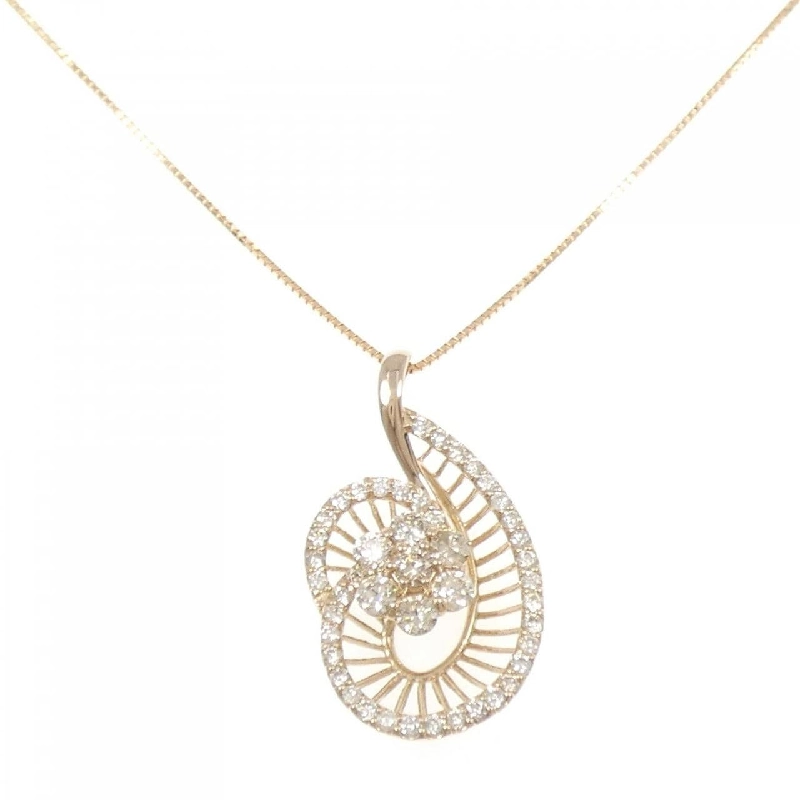 K18PG Hoa Kim Cương Dây Chuyền 1.00CT - Hàng hiệu Chính hãng 860100