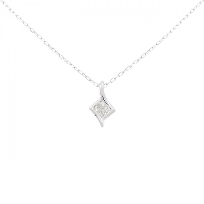 K18WG Dây chuyền kim cương 0.10CT - Hàng hiệu Chính hãng 858799