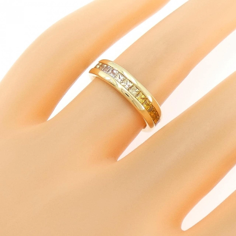 Nhẫn Sapphire K18YG Full Eternity 1.56CT - Hàng hiệu Chính hãng 849634