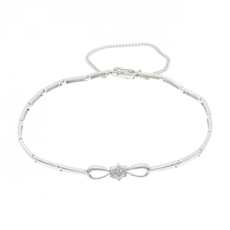 K18WG Vòng tay kim cương 0.10CT - Hàng hiệu Chính hãng 874651