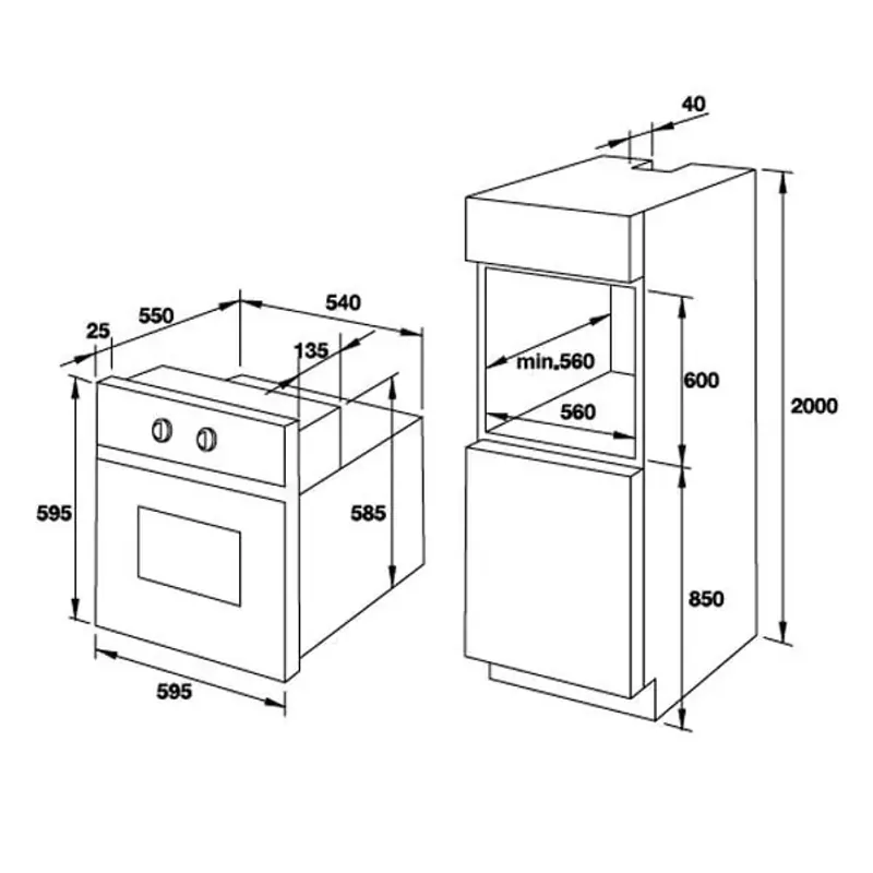 Cần bán lò nướng âm tủ Fagor mới chính hãng 100% 574454