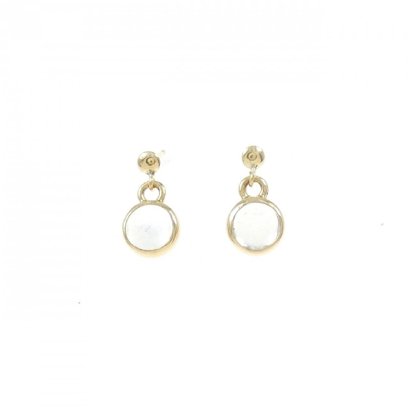 K18YG Đá mặt trăng Bông tai - Hàng hiệu Chính hãng 871707