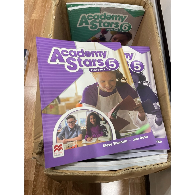 Bộ sách bản quyền các cấp độ Academy Star Starter,1,2,3,4,5,6 534233