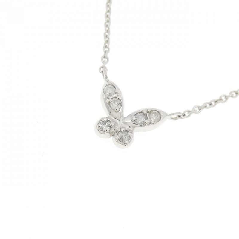 K18WG Dây chuyền kim cương bướm 0.05CT - Hàng hiệu Authentic 867606
