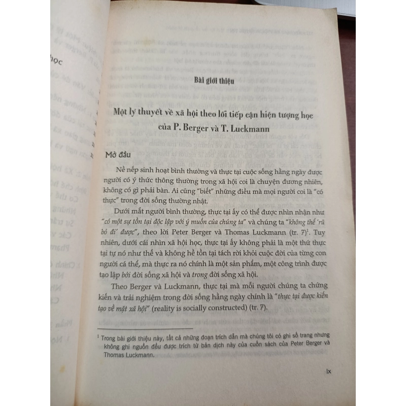 SỰ KIẾN TẠO XÃ HỘI VỀ THỰC TẠI - DỊCH: TRẦN HỮU QUANG 543849
