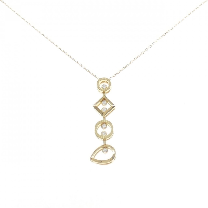 K18YG Dây chuyền kim cương 0.03CT - Hàng hiệu Chính hãng 848385