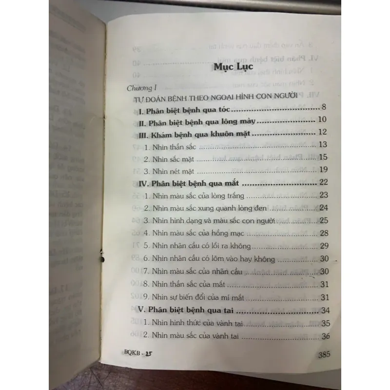 BÍ QUYẾT TỰ ĐOÁN BÁCH BỆNH BẰNG QUAN SÁT BÊN NGOÀI - ÔNG VĂN TÙNG 717833