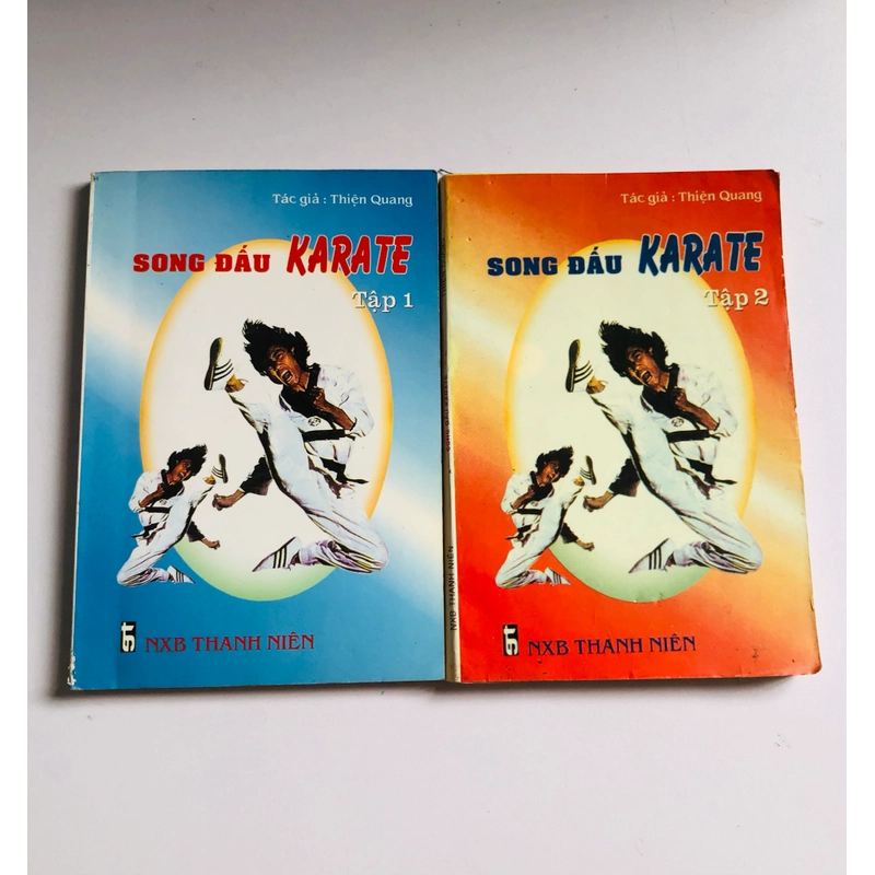 📚 BỘ 2 TẬP SONG ĐẤU KARATE – Thiện Quang Nxb: 1999, bản in hiếm 542363