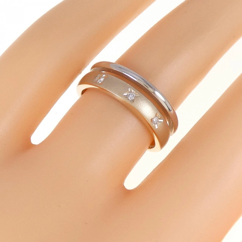 Nhẫn kim cương K18PG/PT900 0.03CT 670142