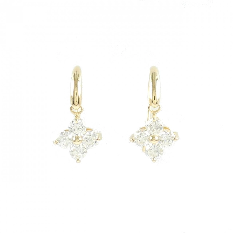 K18YG Bông tai hoa kim cương 1.00CT - Hàng hiệu Chính hãng 869806