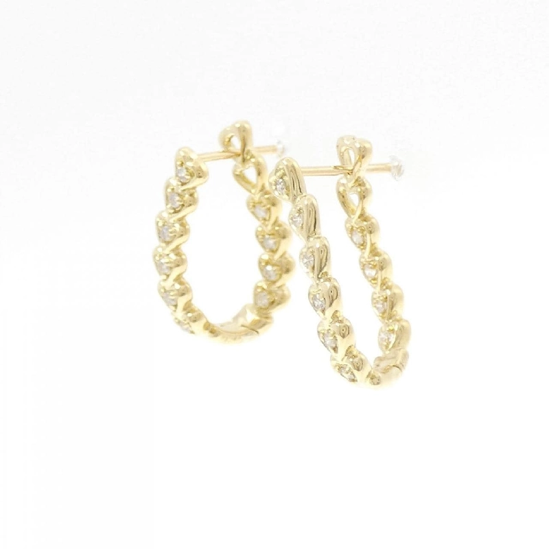 K18YG Bông tai kim cương hình trái tim 0.20CT - Hàng hiệu Chính hãng 862883