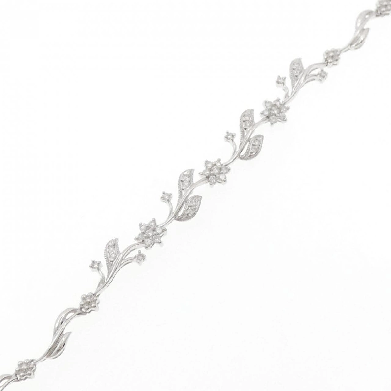 K18WG Hoa Kim Cương Vòng Tay 0.52CT - Hàng hiệu Chính hãng 872124