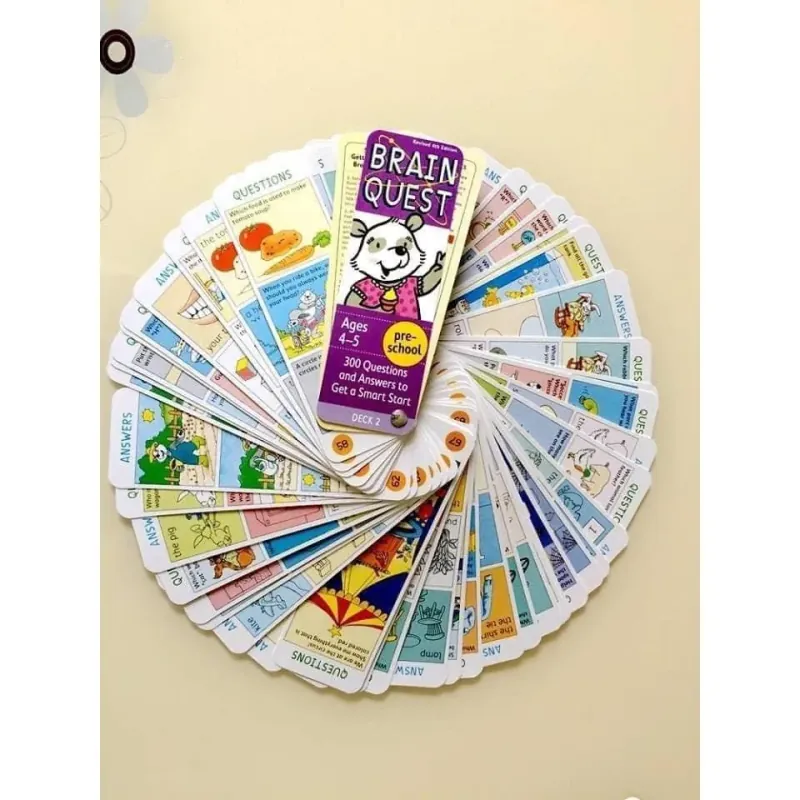 BRAIN QUEST 2 -6 Tuổi trọn bộ kèm file nghe, Bộ thẻ học thông minh của Mỹ 745688