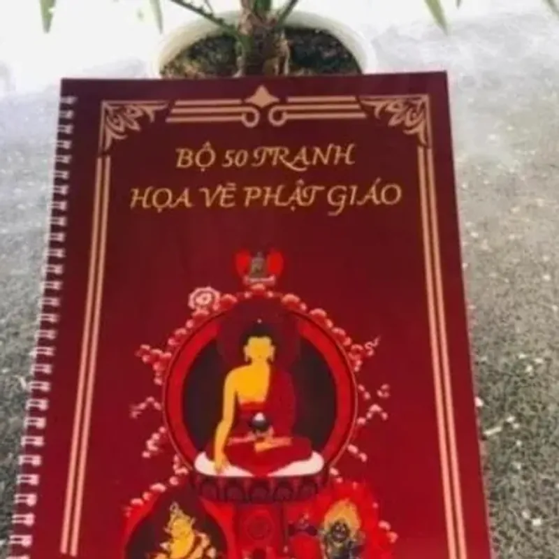 VỞ HÌNH Vẽ Phật Pháp Khổ A4 CHO PHẬT TỬ cực đẹp 781019