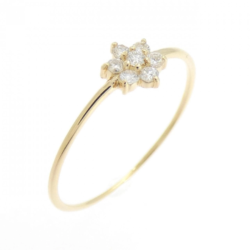 Nhẫn kim cương hoa K18YG 0.10CT - Hàng hiệu Authentic 853302
