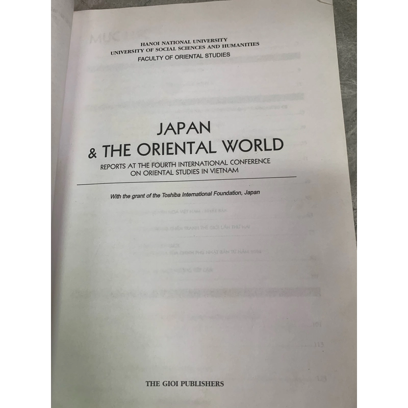 NHẬT BẢN VÀ THẾ GIỚI PHƯƠNG ĐÔNG  273621