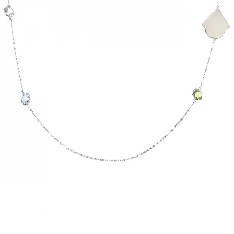 K18WG Mặt dây chuyền đá màu - Hàng hiệu Authentic 846153