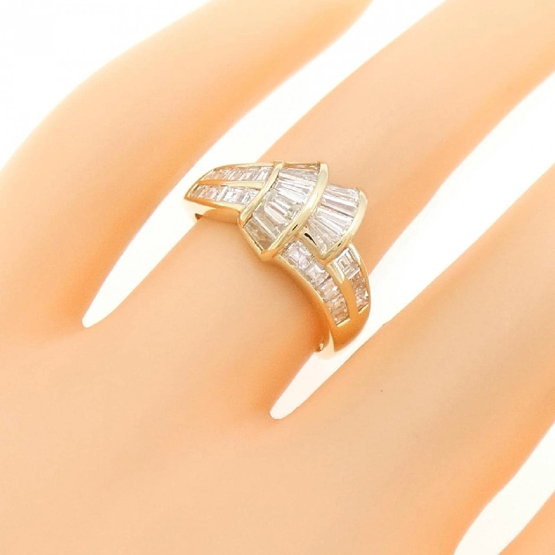 Nhẫn kim cương K18YG 1.36CT 673240