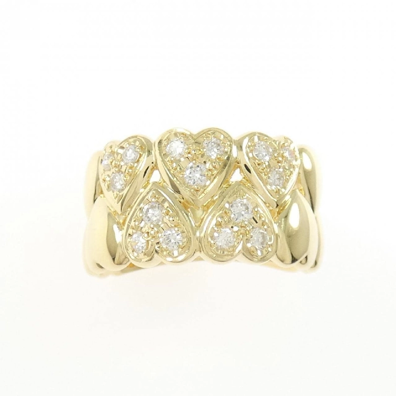 Nhẫn kim cương hình trái tim K18YG 0.31CT 670777