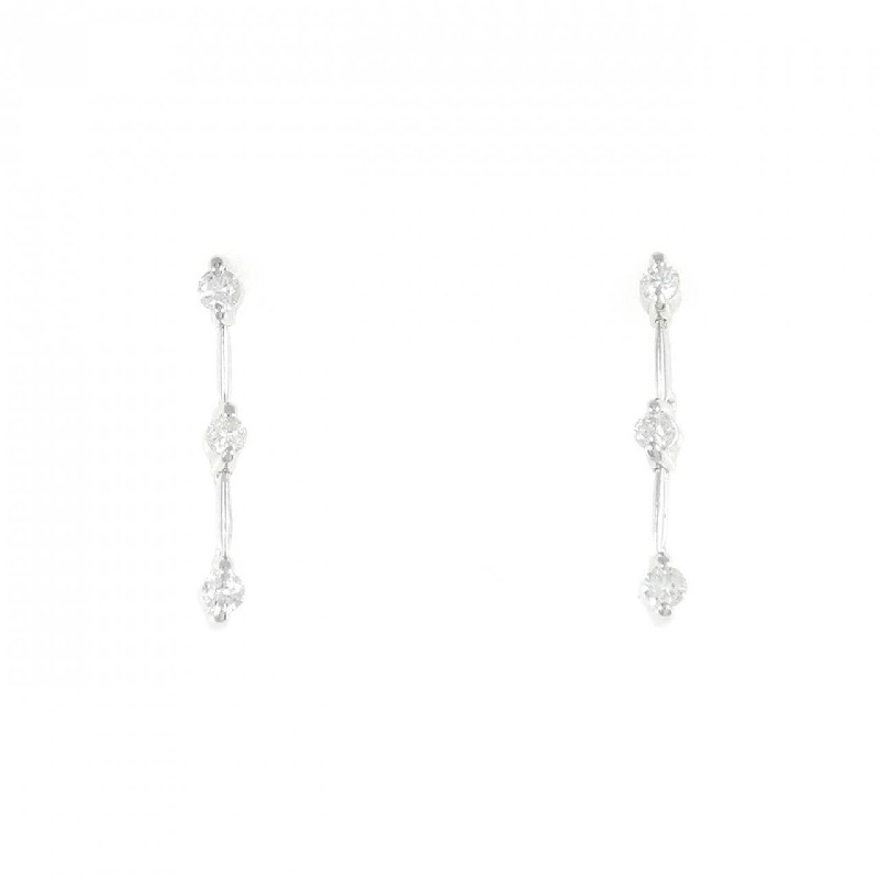 K18WG Bông tai kim cương 0.2CT - Hàng hiệu Chính hãng 863862