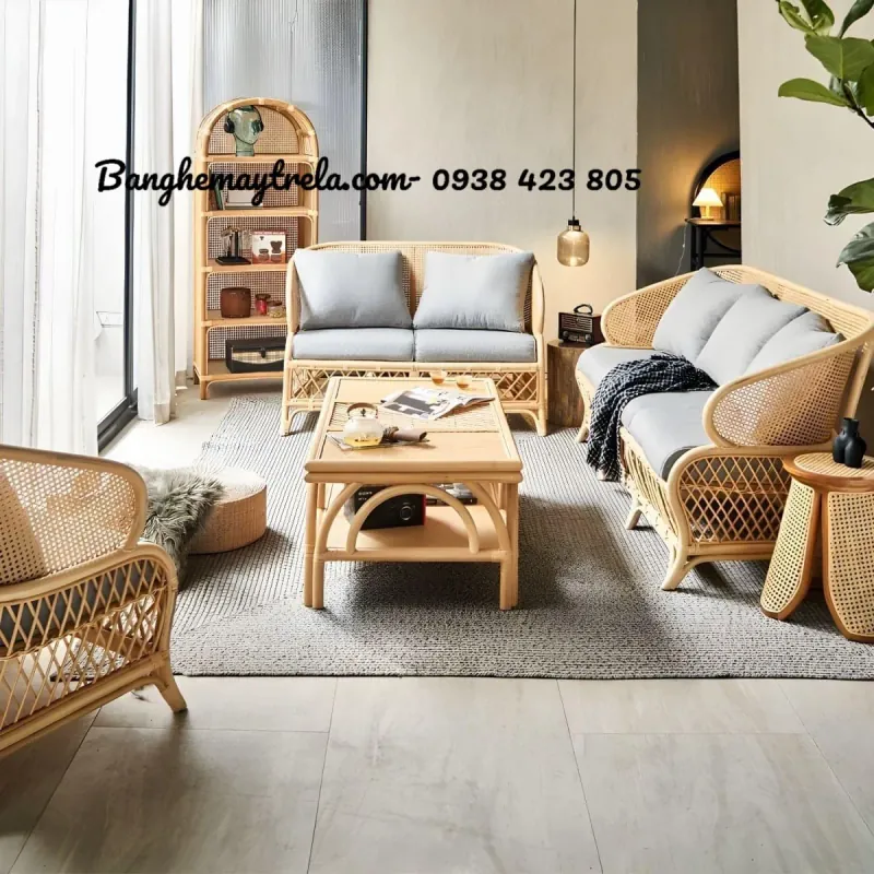 Sofa mây tự nhiên 596194